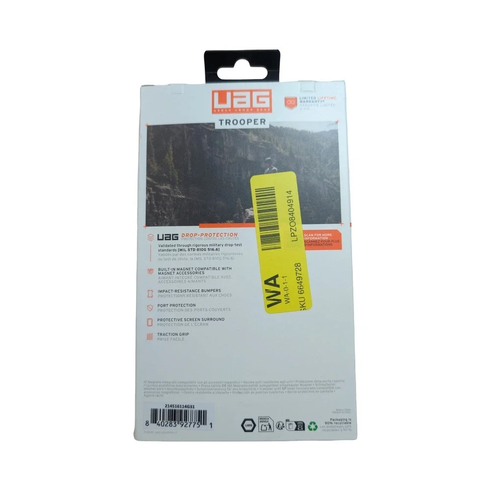G8-O UAG Trooper Series Case for Samsung Galaxy S26 Ultra -‎ Clear/Ash